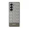 DKNY DKHMZFD6PSOSPW Samsung Galaxy Z Fold6 Back Cover marrone motivo ripetuto striscia inferiore