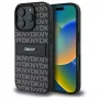 DKNY DKHCP16XPRTHSLK Custodia rigida per iPhone 16 Pro Max 6,9 pollici nero con motivo texture a striscia tonale