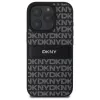DKNY DKHCP16XPRTHSLK Custodia rigida per iPhone 16 Pro Max 6,9 pollici nero con motivo texture a striscia tonale