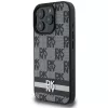 DKNY DKHCP16XPCPTSSK Custodia rigida per iPhone 16 Pro Max 6,9 pollici nero motivo a scacchi e strisce stampate