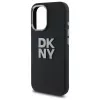 DKNY DKHCP16SSMCBSK Custodia rigida iPhone 16 6.1 Liquid Silicone Metal Logo nero