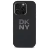 DKNY DKHCP16XSMCBSK Custodia rigida iPhone 16 Pro Max 6,9 pollici Liquid Silicone Metal Logo - nero