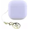 Guess Glossy Effect Printed Classic Logo & Charm auricolari TWS lavanda