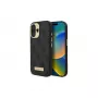 Guess GUHMP16SU4GPRK iPhone 16 6.1 custodia rigida 4G Logo Plate MagSafe nero