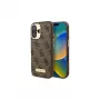 Guess GUHMP16MU4GPRW iPhone 16 Plus 6,7 inch marrone custodia rigida 4G Logo Plate MagSafe
