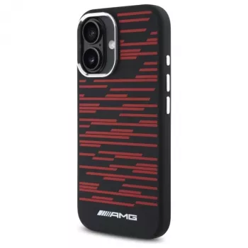 AMG AMHMP16S24SSRRK iPhone 16 6,1 nero custodia rigida Silicone Graphics MagSafe