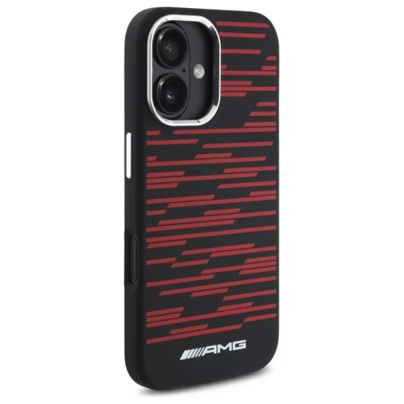 AMG AMHMP16S24SSRRK iPhone 16 6,1 nero custodia rigida Silicone Graphics MagSafe