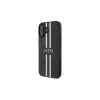Guess GUHMP16SP4RPSK iPhone 16 6.1 inch custodia rigida nero 4G Printed Stripes MagSafe