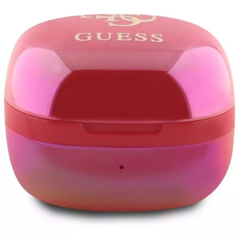 Guess 4G Printed Logo auricolari True Wireless con custodia di ricarica - fucsia iridescente