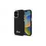 Guess GUHCP16MSMBSLK custodia rigida in silicone Script Metal Logo & Frame per Apple iPhone 16 Plus 6,7