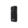Guess GUHCP16MSMBSLK custodia rigida in silicone Script Metal Logo & Frame per Apple iPhone 16 Plus 6,7