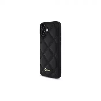 Guess Quilted Metal Logo custodia rigida per Apple iPhone 16 Plus 6,7