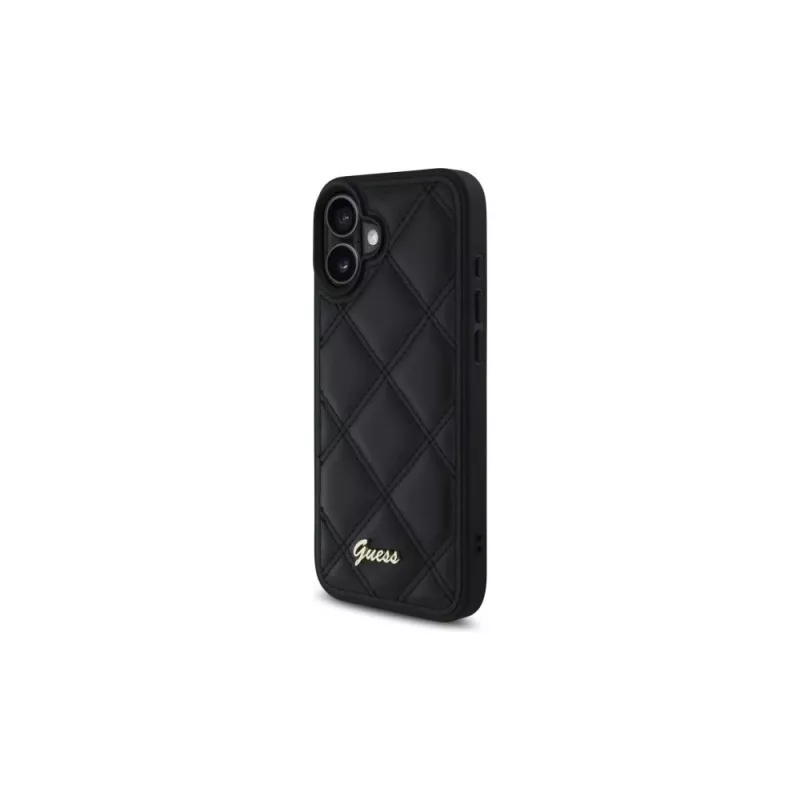 Guess Quilted Metal Logo custodia rigida per Apple iPhone 16 Plus 6,7