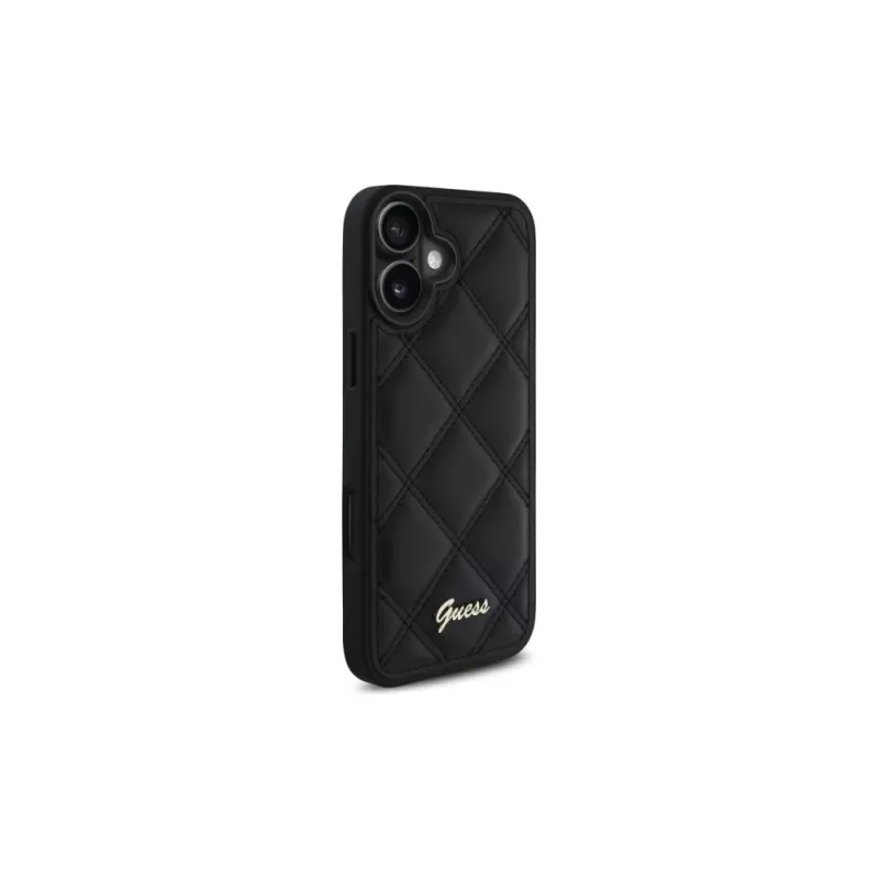 Guess Quilted Metal Logo custodia rigida per Apple iPhone 16 Plus 6,7
