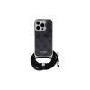 Guess GUHCP16XHC4SEK iPhone 16 Pro Max 6.9 custodia rigida Crossbody Cord 4G Print nero