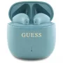 Guess Printed Classic Logo auricolari Bluetooth TWS con custodia di ricarica (turchese)