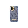 Guess GUHMP16MU4GPRB iPhone 16 Plus 6.7 blu custodia rigida 4G Logo Plate MagSafe