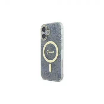 Guess GUHMP16SH4STB iPhone 16 6.1 custodia rigida IML 4G MagSafe blu