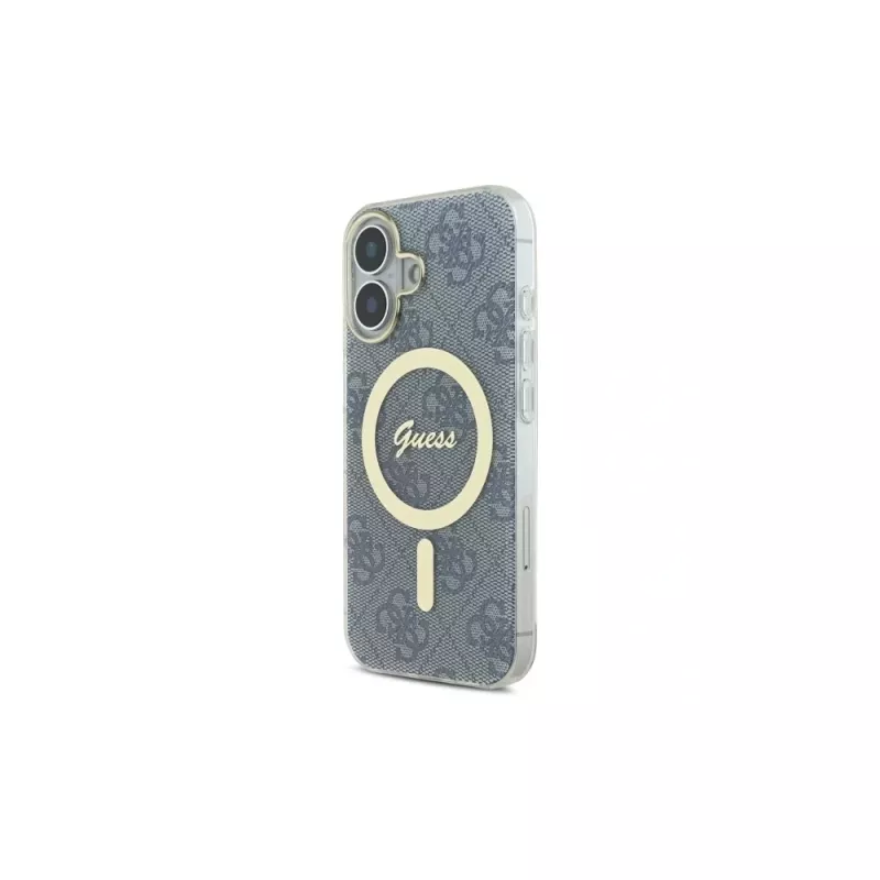 Guess GUHMP16SH4STB iPhone 16 6.1 custodia rigida IML 4G MagSafe blu