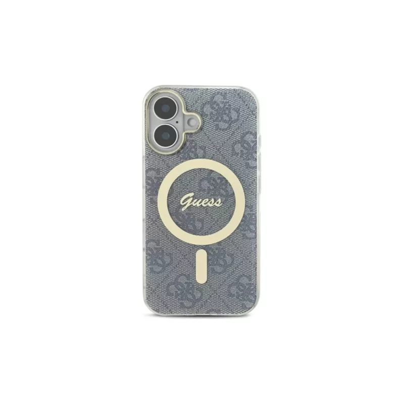 Guess GUHMP16SH4STB iPhone 16 6.1 custodia rigida IML 4G MagSafe blu