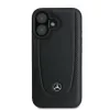 Mercedes-Benz MEHCP16SARMBK custodia rigida in pelle Urban per iPhone 16 6,1