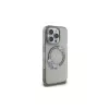 Guess GUHMP16LHFWFCK iPhone 16 Pro custodia rigida IML Flowers Wreath MagSafe nero