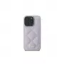 Guess GUHCP16SPSQSQSU Quilted Metal Logo custodia rigida per Apple iPhone 16 6,1