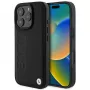 BMW Hot Stamp custodia rigida in pelle per iPhone 16 Pro 6,3