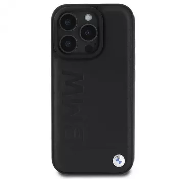 BMW Hot Stamp custodia rigida in pelle per iPhone 16 Pro 6,3