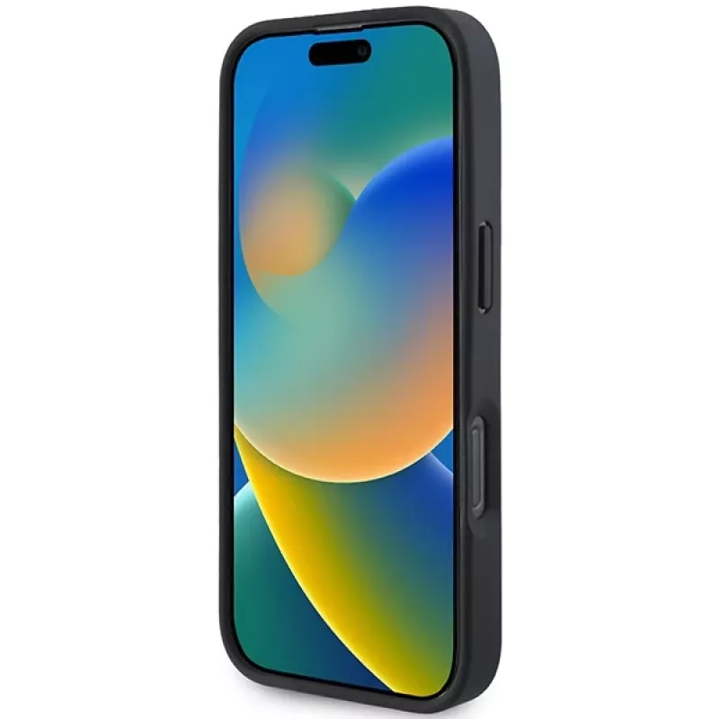 BMW Hot Stamp custodia rigida in pelle per iPhone 16 Pro 6,3
