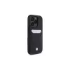 BMW Signature custodia rigida in pelle con porta carte per Apple iPhone 16 Pro Max 6,9 inch nero