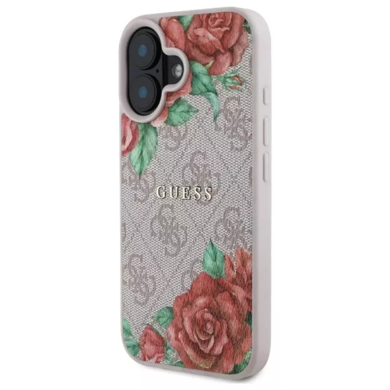 Guess GUHMP16SP4ROPEMCP Custodia rigida per Apple iPhone 16 6,1