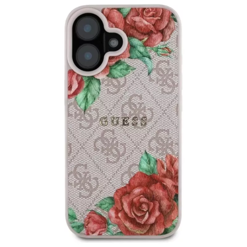 Guess GUHMP16SP4ROPEMCP Custodia rigida per Apple iPhone 16 6,1
