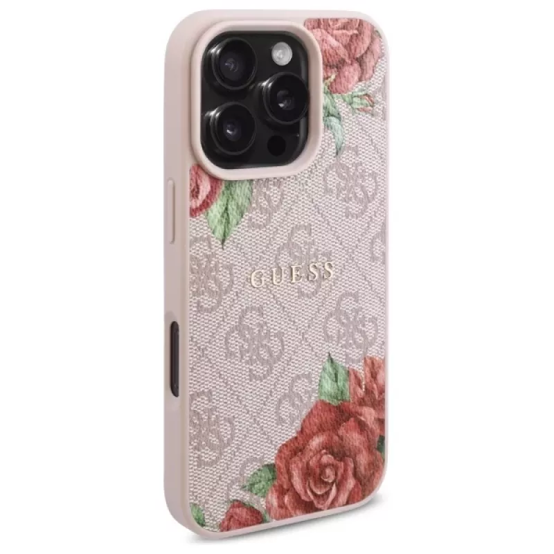 Guess GUHMP16LP4ROPEMCP Custodia rigida per iPhone 16 Pro 6,3