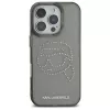 Karl Lagerfeld IML Rhinestones Karl Head Custodia per iPhone 16 Pro Max (nero)