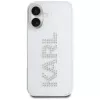 KARL LAGERFELD IML Rhinestones Logo Back Cover per Apple iPhone 16 - trasparente