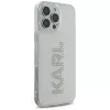 Karl Lagerfeld IML Rhinestones Logo Custodia per iPhone 16 Pro, trasparente