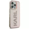 KARL LAGERFELD IML Rhinestones Logo Custodia per iPhone 16 Pro rosa
