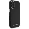 Karl Lagerfeld Saffiano FullWrapped Elongated Metal Logo Custodia MagSafe per iPhone 16 nero