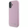 KARL LAGERFELD Saffiano Full Wrapped Elongated Metal Logo Custodia MagSafe per Apple iPhone 16 - rosa