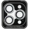 Guess BP Rhinestones Set 2-in-1 protezione schermo e lente fotocamera per Apple iPhone 16 Pro Max - argento