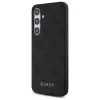 Guess 4G Metal Gold Logo cover posteriore per Samsung Galaxy S24 FE - grigio