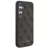Guess 4G Metal Gold Logo cover posteriore per Samsung Galaxy S24 FE, marrone