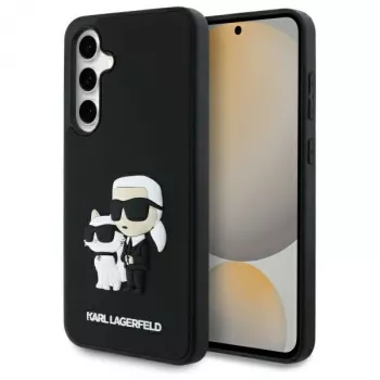 Karl Lagerfeld KLHCS24FE3DRKCNK S24 FE S721 nero/nero hardcase 3D Rubber Karl&Choupette