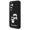 Karl Lagerfeld KLHCS24FE3DRKCNK S24 FE S721 nero/nero hardcase 3D Rubber Karl&Choupette