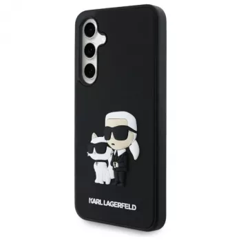 Karl Lagerfeld KLHCS24FE3DRKCNK S24 FE S721 nero/nero hardcase 3D Rubber Karl&Choupette