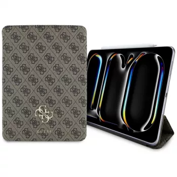 Guess GUFC11PM24PS4SGW iPad Pro 11 M4 2024 / M5 2025 marrone Magnetic 4G Big Logo Folio Case