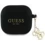 Guess Silicone 4G Charm Case per AirPods 4 - nero