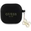 Guess Silicone 4G Charm Case per AirPods 4 - nero