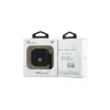 BMW BMA4SSLBK Custodia nera in vera pelle con logo argento per AirPods 4